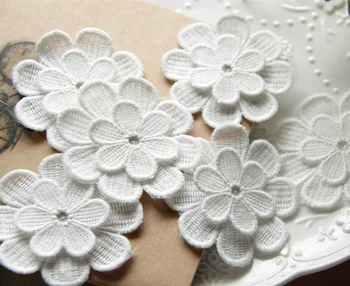 Double stereo flower applique patch Wedding bride dress Sewing accessories 7cm/2.76''Width 20pieces/lot
Double stereo flower applique patch Wedding bride dress Sewing accessories 7cm/2.76''Width 20pieces/lot