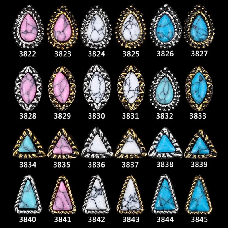 100 Pcs Japanese Korea Style 3D Nail Art Metal Alloy 6 Colors Oval/Tear drop/ Horse Eye Shape Retro Stone Charm Nail Tools 3822#
100 Pcs Japanese Korea Style 3D Nail Art Metal Alloy 6 Colors Oval/Tear drop/ Horse Eye Shape Retro Stone Charm Nail Tools 3822#