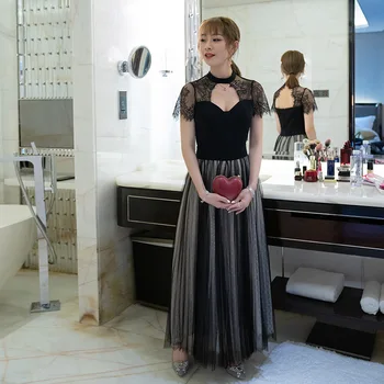 Party Dress Woman 2019 Summer New Sexy Halter Hollow Out Back Lace Patchwork Mesh Elegant Long Dress Female 19085 S-XL
Party Dress Woman 2019 Summer New Sexy Halter Hollow Out Back Lace Patchwork Mesh Elegant Long Dress Female 19085 S-XL