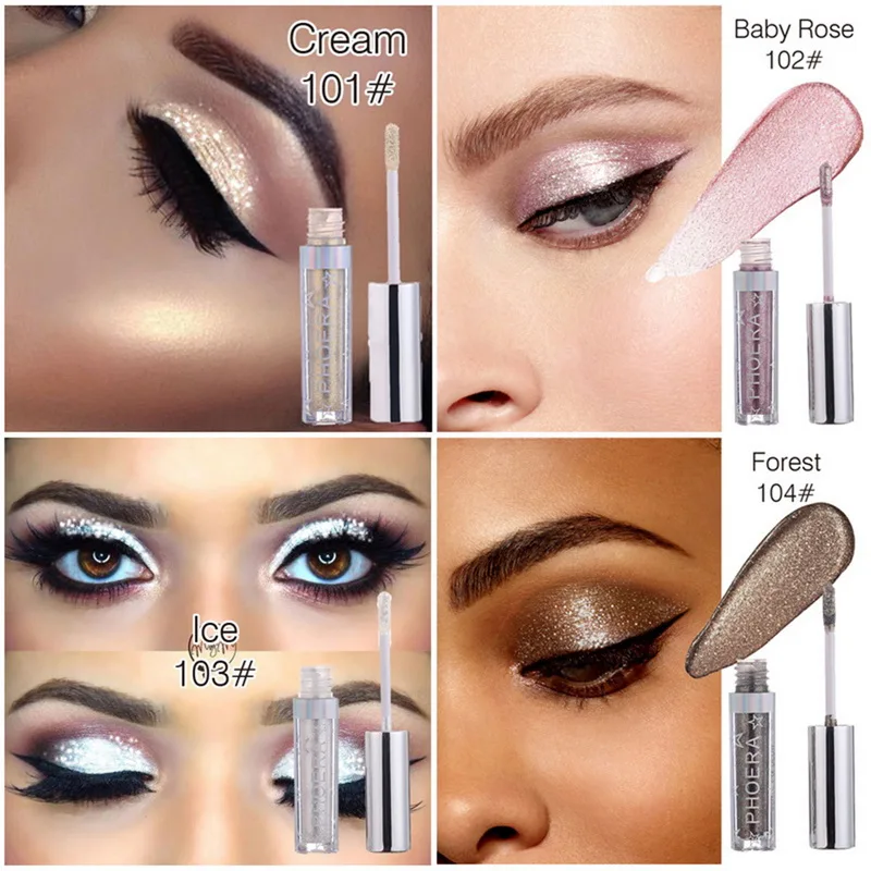 PHOERA Metals Glitter And Glow Shine Liquid Eyeshadow Liquid Shimmer Stick Beauty Cosmetic
PHOERA Metals Glitter And Glow Shine Liquid Eyeshadow Liquid Shimmer Stick Beauty Cosmetic