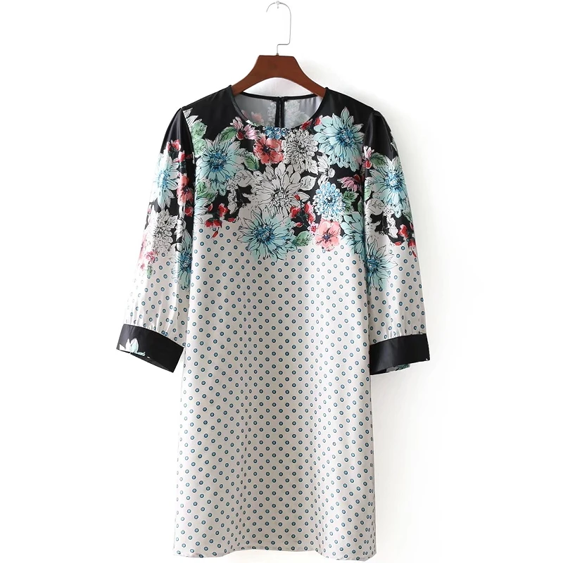 2018 women vintage sweet floral printing polka dot casual slim fashion dress lady streetwear vestidos chic retro dresses DS536
2018 women vintage sweet floral printing polka dot casual slim fashion dress lady streetwear vestidos chic retro dresses DS536