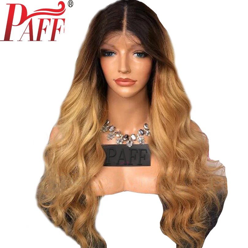 PAFF Ombre full lace human hair wig remy hair Brazilian body wave two tone Blonde #1B 27 human hair wig with free part babyhair
PAFF Ombre full lace human hair wig remy hair Brazilian body wave two tone Blonde #1B 27 human hair wig with free part babyhair