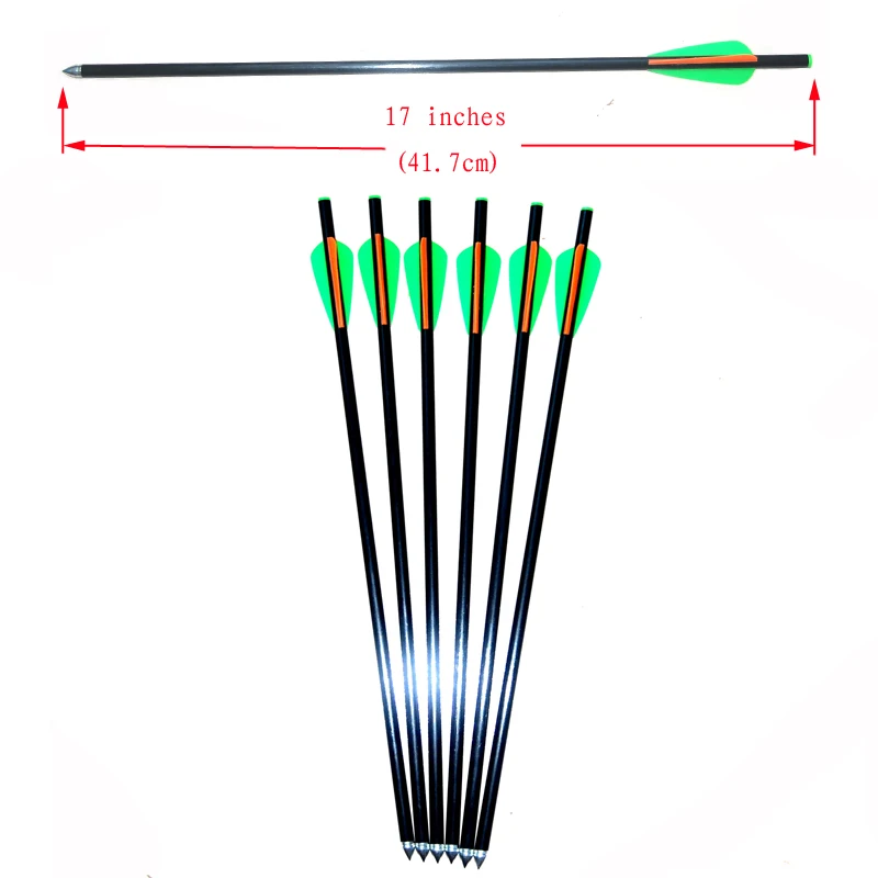 6pcs Crossbow Arrows Fiber Glass Crossbow Bolt 17inch Archery Hunting Slingshot Arrow Tip
6pcs Crossbow Arrows Fiber Glass Crossbow Bolt 17inch Archery Hunting Slingshot Arrow Tip