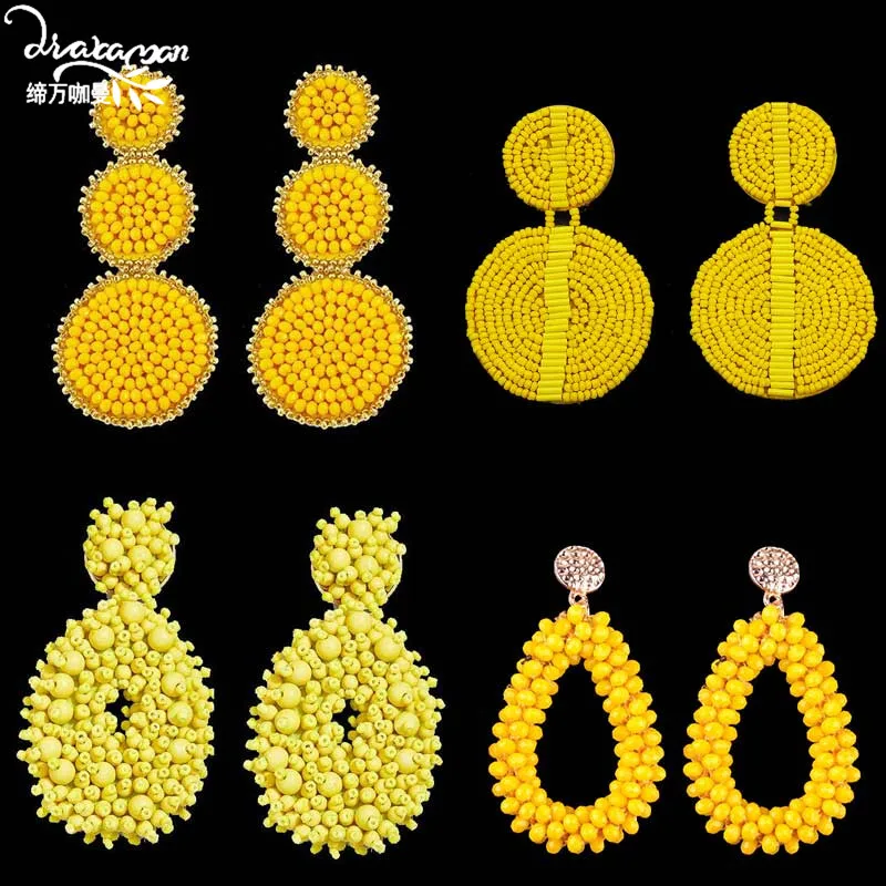 Dvacaman Full Handmade Beads Long Dangle Earrings Baroque Big Round Drop Earrings Girl Lady Women Jewelry Female Bijoux Love INS
Dvacaman Full Handmade Beads Long Dangle Earrings Baroque Big Round Drop Earrings Girl Lady Women Jewelry Female Bijoux Love INS