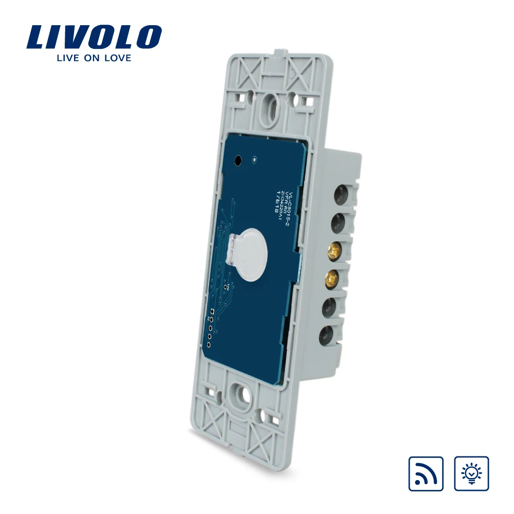 

Livolo US standard 1 gang Wall Light Touch Dimmer Remote Switch, Without Glass Panel, ,VL-C501DR