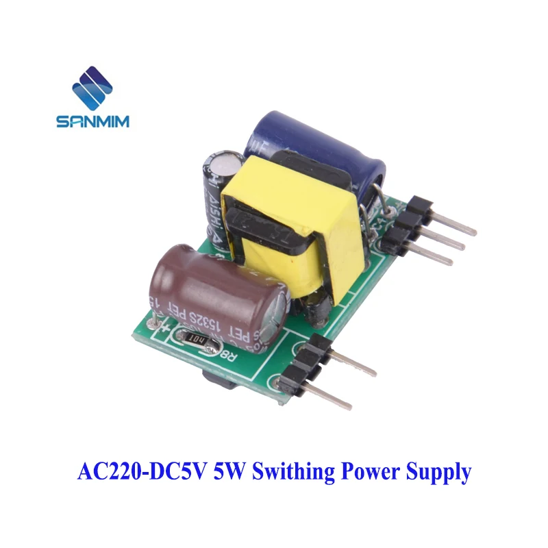 SANMIN AC-DC 220 to 5V 1A Small Volume Isolated Switching Power 220V TO 5V5W Supply Module PLA05D5V X4421
SANMIN AC-DC 220 to 5V 1A Small Volume Isolated Switching Power 220V TO 5V5W Supply Module PLA05D5V X4421