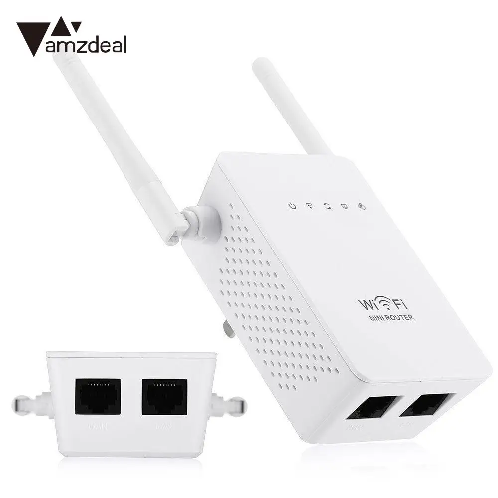 amzdeal Portable Mini WiFi Amplifier Router Mini Wireless Repeater 300Mbs Wifi Router Extender
amzdeal Portable Mini WiFi Amplifier Router Mini Wireless Repeater 300Mbs Wifi Router Extender