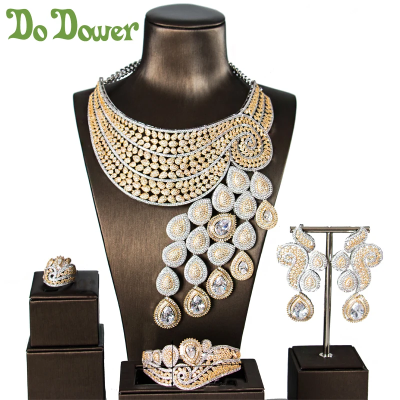 Fashion Wedding Bridal Jewelry Sets for Women Cubic Zirconia Dubai Peacock Big Silver Necklace Set Earrings African Jewellery 
Fashion Wedding Bridal Jewelry Sets for Women Cubic Zirconia Dubai Peacock Big Silver Necklace Set Earrings African Jewellery