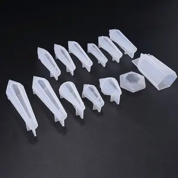 13-pack Pendulum Silicone Casting Molds, Cone Epoxy Resin Molds, Resin Stone Pendulum Crystal Column Pendant Silicone UV Resin M
13-pack Pendulum Silicone Casting Molds, Cone Epoxy Resin Molds, Resin Stone Pendulum Crystal Column Pendant Silicone UV Resin M