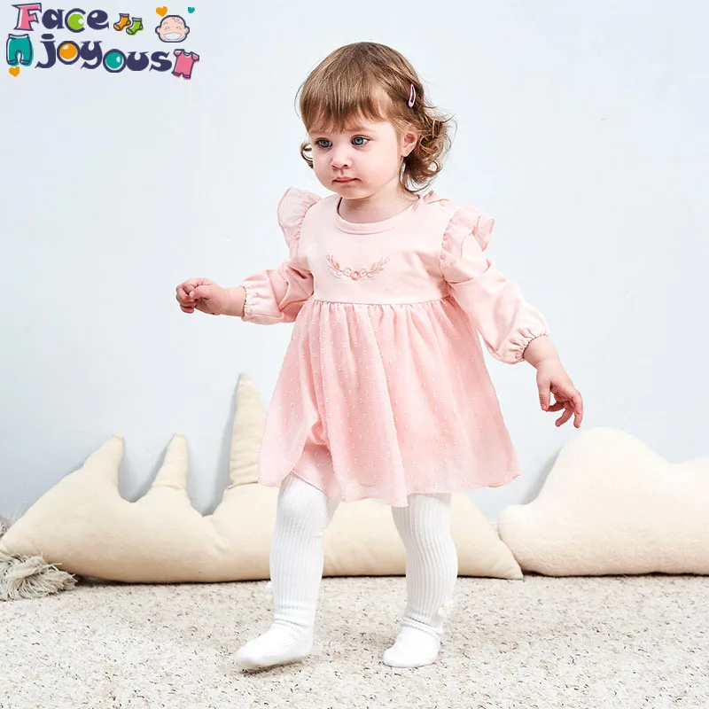 2019 Spring autumn Baby Bodysuits Skirt Uniform Clothes Double Cotton Clothes Climbing Clothes Lace Head Circumference Jumpsuit
2019 Spring autumn Baby Bodysuits Skirt Uniform Clothes Double Cotton Clothes Climbing Clothes Lace Head Circumference Jumpsuit