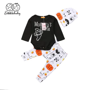 Fashion Baby Boy Girl Cotton Clothes Set Cute Newborn Boys Girls Long Sleeve Halloween BOO Print Romper Tops+Pants Hats Outfits
Fashion Baby Boy Girl Cotton Clothes Set Cute Newborn Boys Girls Long Sleeve Halloween BOO Print Romper Tops+Pants Hats Outfits