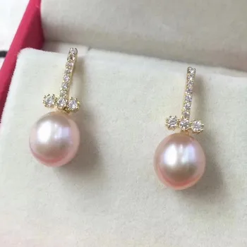 Fidelity natural 9-10mm Orange pearl stud earrings s925 terling silver fashion fine jewelry for women wedding
Fidelity natural 9-10mm Orange pearl stud earrings s925 terling silver fashion fine jewelry for women wedding