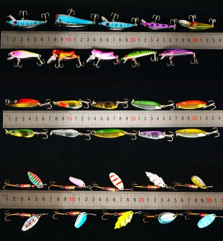 Free shipping 30pcs/lot Mixed Colo Fishing Lure Set Fishing Tackle Spoon/Spinner/Hard Lure Artifical Bait Pesca Free shipping 30pcs/lot Mixed Colo Fishing Lure Set Fishing Tackle Spoon/Spinner/Hard Lure Artifical Bait Pesca