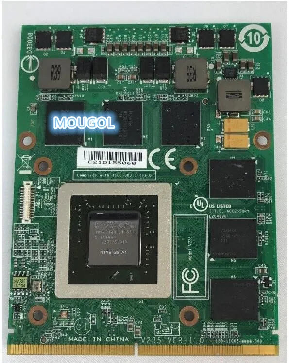 GTX460M GTX 460M VGA Video Graphics Card CN-0479NV N11E-GS-A1 DDR5 1.5GB for Dell M15X M17X R1 R2
GTX460M GTX 460M VGA Video Graphics Card CN-0479NV N11E-GS-A1 DDR5 1.5GB for Dell M15X M17X R1 R2