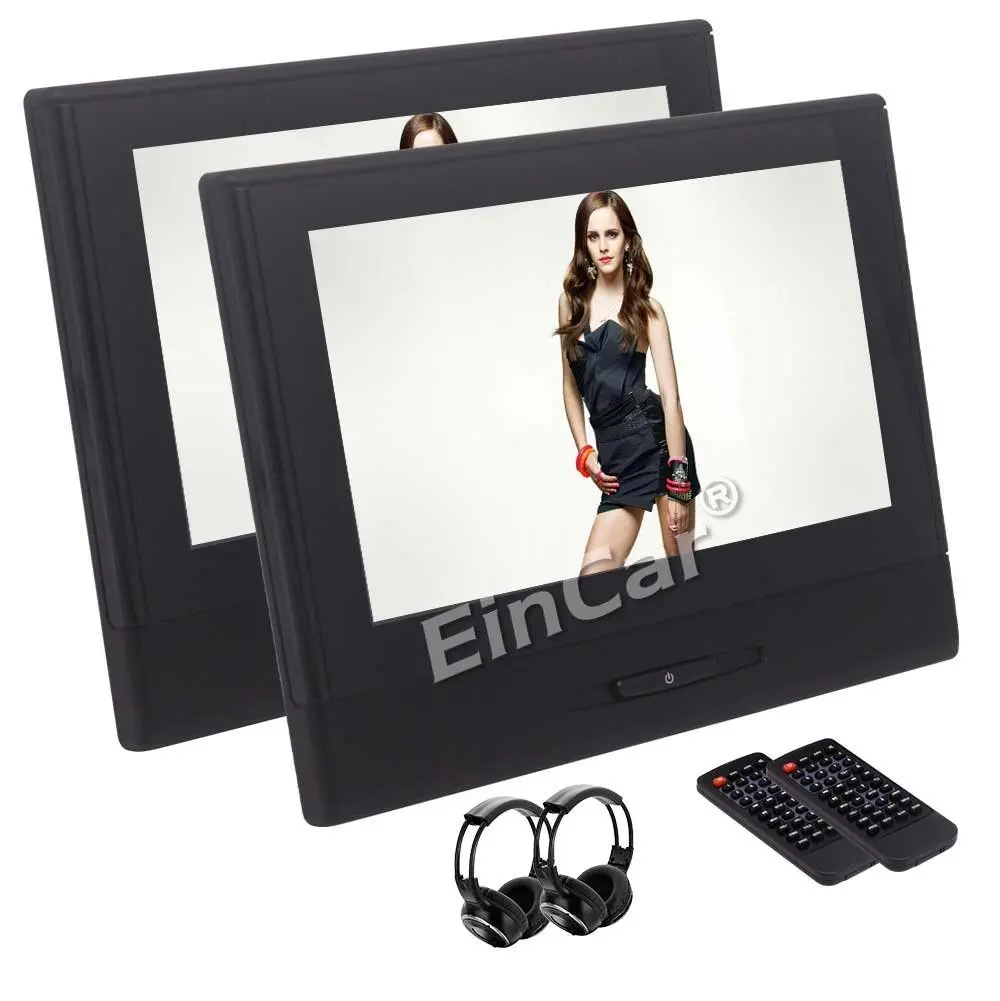 Pair of Car Headrest 8 Inch Dual DVD Player for Car Support USB SD MP3 MP4 1080P Video FM Transmitter with Free IR Headphones
Pair of Car Headrest 8 Inch Dual DVD Player for Car Support USB SD MP3 MP4 1080P Video FM Transmitter with Free IR Headphones