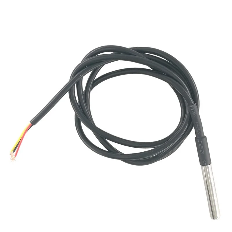 3PCS DS1820 Stainless steel package Waterproof DS18b20 temperature probe temperature sensor 18B20 for arduino
3PCS DS1820 Stainless steel package Waterproof DS18b20 temperature probe temperature sensor 18B20 for arduino