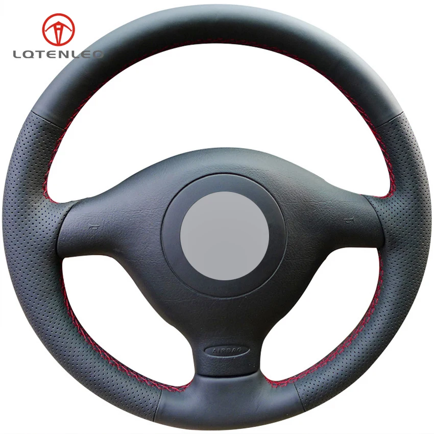 LQTENLEO Black Genuine Leather Car Steering Wheel Cover for Volkswagen VW Golf4 Mk4 Passat B5 1996-2003 Seat Leon 1999-2004 Polo
LQTENLEO Black Genuine Leather Car Steering Wheel Cover for Volkswagen VW Golf4 Mk4 Passat B5 1996-2003 Seat Leon 1999-2004 Polo