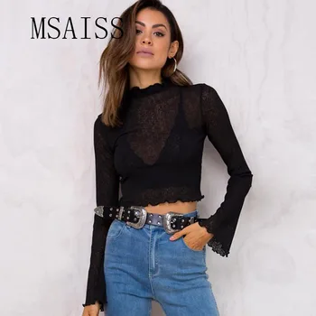2019 Spring Summer Women's Sexy See Through Mesh Blouse Long Sleeve Transparent Fashion Women Party Shirt TOP
2019 Spring Summer Women's Sexy See Through Mesh Blouse Long Sleeve Transparent Fashion Women Party Shirt TOP