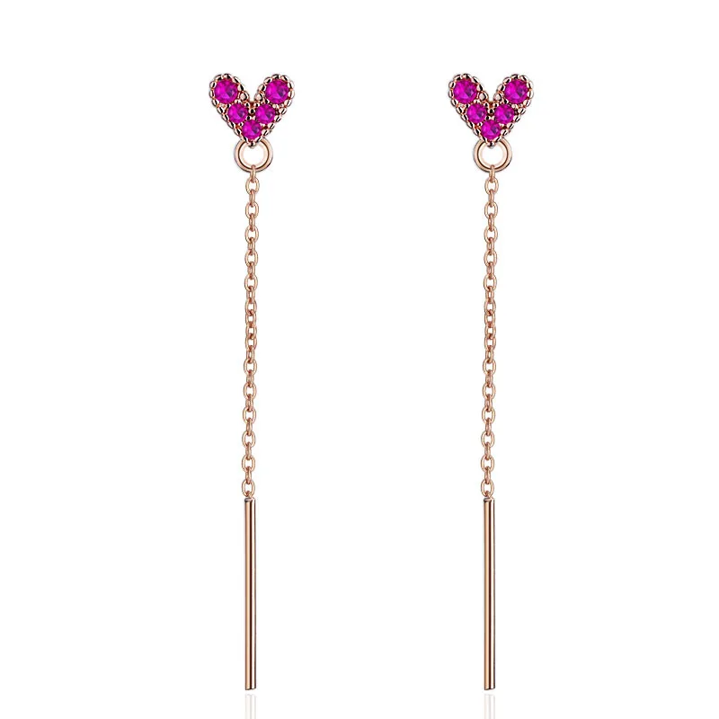 New Arrival Romantic Love Heart Cz Zircon 925 Sterling Silver Ladies Tassel Stud Earrings Jewelry Wholesale Anti Allergy Gift
New Arrival Romantic Love Heart Cz Zircon 925 Sterling Silver Ladies Tassel Stud Earrings Jewelry Wholesale Anti Allergy Gift