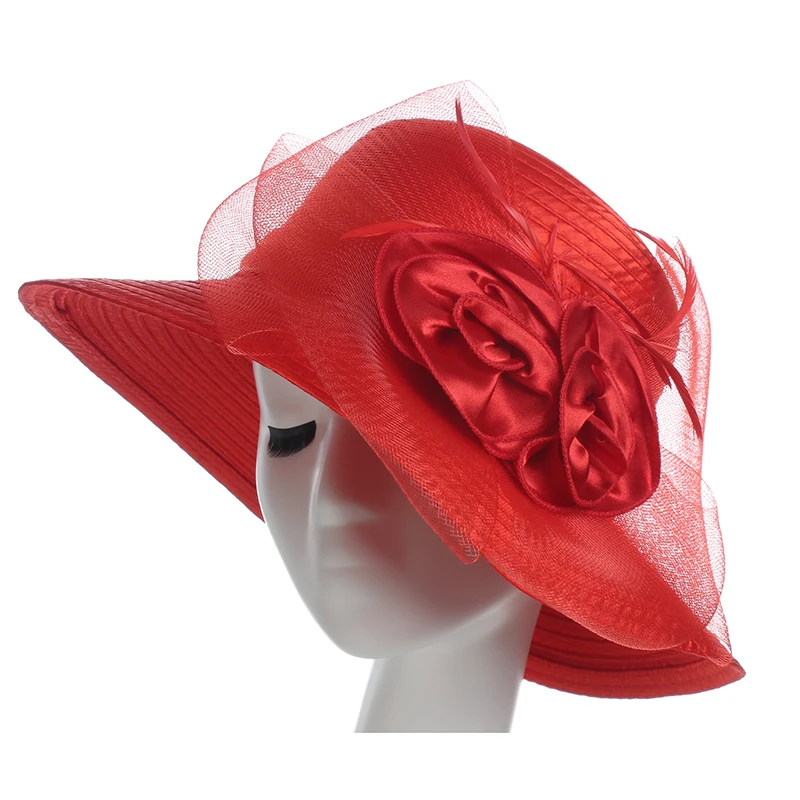 HW Boutique Ladies Sun Hat Veil Netting Church Hat Carriage Wedding Satin Ribbon Cloche Bucket Hat Summer Sun Cap for Women
HW Boutique Ladies Sun Hat Veil Netting Church Hat Carriage Wedding Satin Ribbon Cloche Bucket Hat Summer Sun Cap for Women