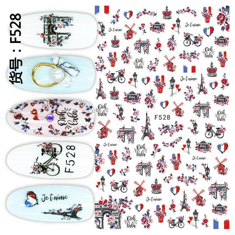 1pcs 3D France Romantic Paris Effiel Tower Love Super Thin Nail Stickers Tips Nail Adhesive Decals Designs Manicure Decoration
1pcs 3D France Romantic Paris Effiel Tower Love Super Thin Nail Stickers Tips Nail Adhesive Decals Designs Manicure Decoration