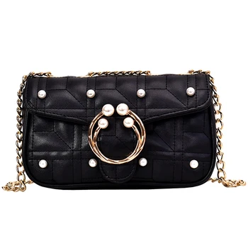 Pearl Small Square Bag Female New Fashion Korean Version Of the Shoulder Messenger Bag Wild Metal Chain Bag
Pearl Small Square Bag Female New Fashion Korean Version Of the Shoulder Messenger Bag Wild Metal Chain Bag