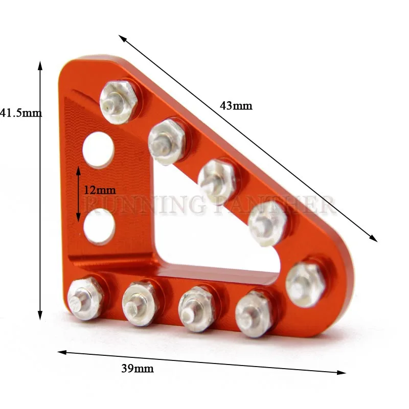 3 color CNC Aluminum Rear Brake Pedal Step Plate Tip For KTM SX SXF EXC EXCF XCF XCW XC 125 150 250 300 350 450 500 2017 2018
3 color CNC Aluminum Rear Brake Pedal Step Plate Tip For KTM SX SXF EXC EXCF XCF XCW XC 125 150 250 300 350 450 500 2017 2018