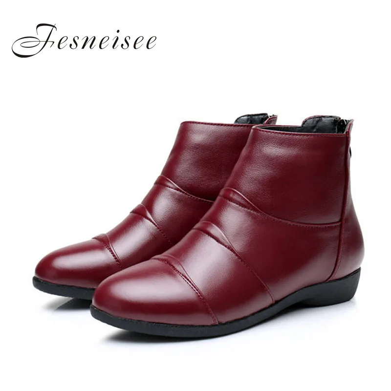 2019 New Autumn lady Winter Short Flat Heels Shoes Genuine Leather Boots Back Zipper Women Ankle Boots Plus Size41-43 for femal
2019 New Autumn lady Winter Short Flat Heels Shoes Genuine Leather Boots Back Zipper Women Ankle Boots Plus Size41-43 for femal