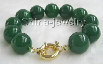 Shining 8" 18mm perfect round green jade bracelet-moonlight clasp @^Noble style Natural Fine jewe FREE SHIPPING
Shining 8" 18mm perfect round green jade bracelet-moonlight clasp @^Noble style Natural Fine jewe FREE SHIPPING
