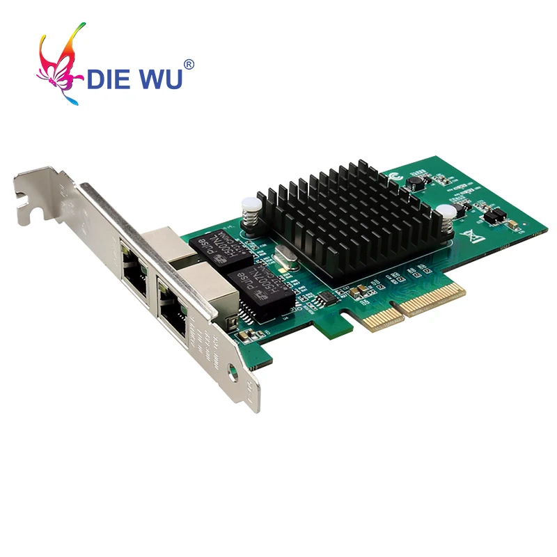 DIEWU TXA030 RJ45 lan network Gigabit card 10/100/1000Mbps 1G Intel 82576 PCIe 4x Server Mini Lan Card
DIEWU TXA030 RJ45 lan network Gigabit card 10/100/1000Mbps 1G Intel 82576 PCIe 4x Server Mini Lan Card