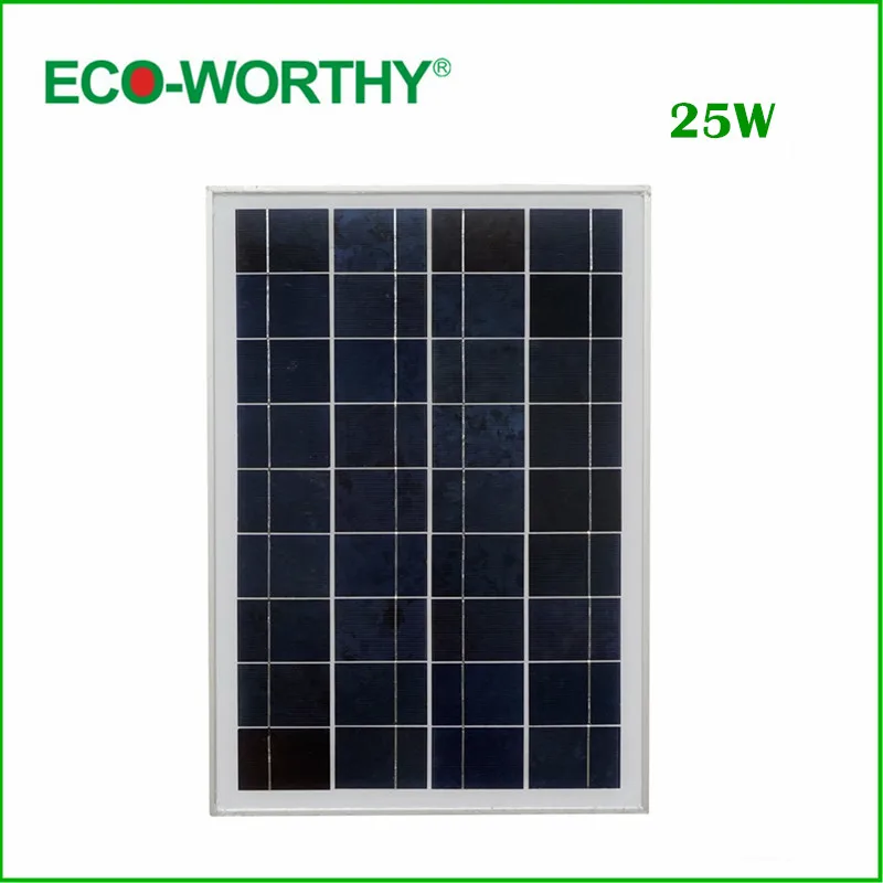 

DE Stock No Tax 1piece 25 W 18V Poly Solar Panel for Charging 12V Battery Solar Generators