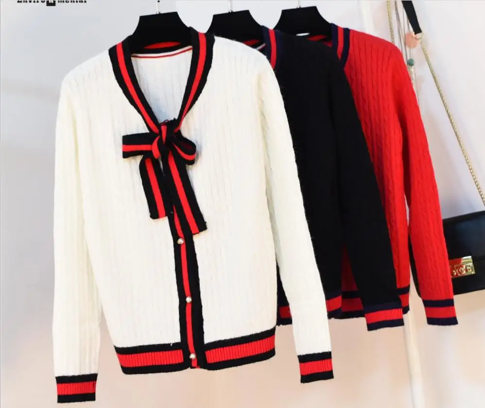 Baharcelin New Sweater jacket Women Cardigan Knitted Sweater Jumper Crochet Casual Butterfly collar Woman Cardigans Tops
Baharcelin New Sweater jacket Women Cardigan Knitted Sweater Jumper Crochet Casual Butterfly collar Woman Cardigans Tops