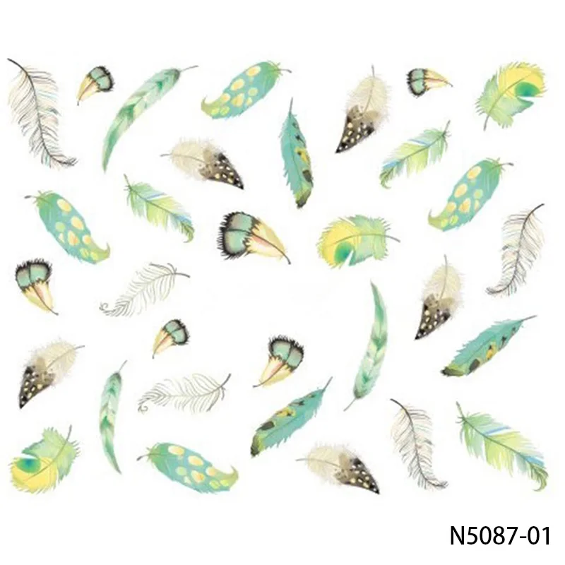 NAILWIND 1 Sheets New Rainbow Colorful Feather Nail Art Sticker DIY Water Transfer Decals Decoration
NAILWIND 1 Sheets New Rainbow Colorful Feather Nail Art Sticker DIY Water Transfer Decals Decoration
