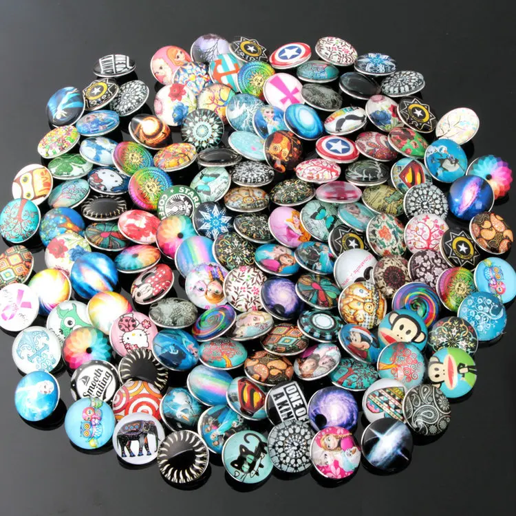 Random Mix Colors Snap Beads Buttons 18mm Print Glass Cabochon Fit DIY Snap Bracelets&Bangles Jewelry
Random Mix Colors Snap Beads Buttons 18mm Print Glass Cabochon Fit DIY Snap Bracelets&Bangles Jewelry