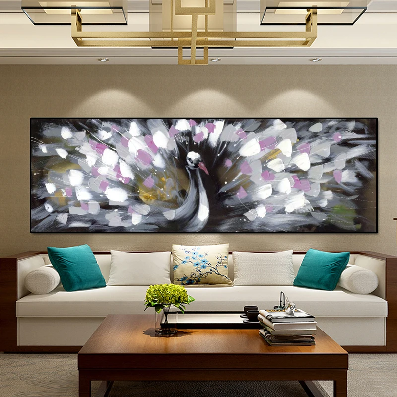 Abstract Animal Oil Painting Posters and Prints Wall Art Canvas Painting Peacock Opening Pictures for Living Room Decor No Frame
Abstract Animal Oil Painting Posters and Prints Wall Art Canvas Painting Peacock Opening Pictures for Living Room Decor No Frame