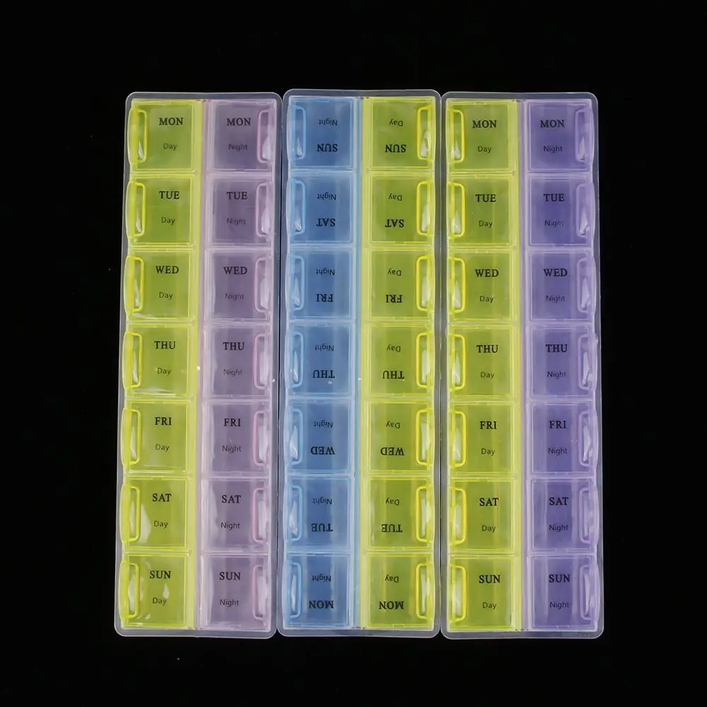 Hot 7 Days Weekly Tablet Pill Medicine Box Holder Storage Organizer Container Case Pill Box Protective Box Portable And Safey
Hot 7 Days Weekly Tablet Pill Medicine Box Holder Storage Organizer Container Case Pill Box Protective Box Portable And Safey