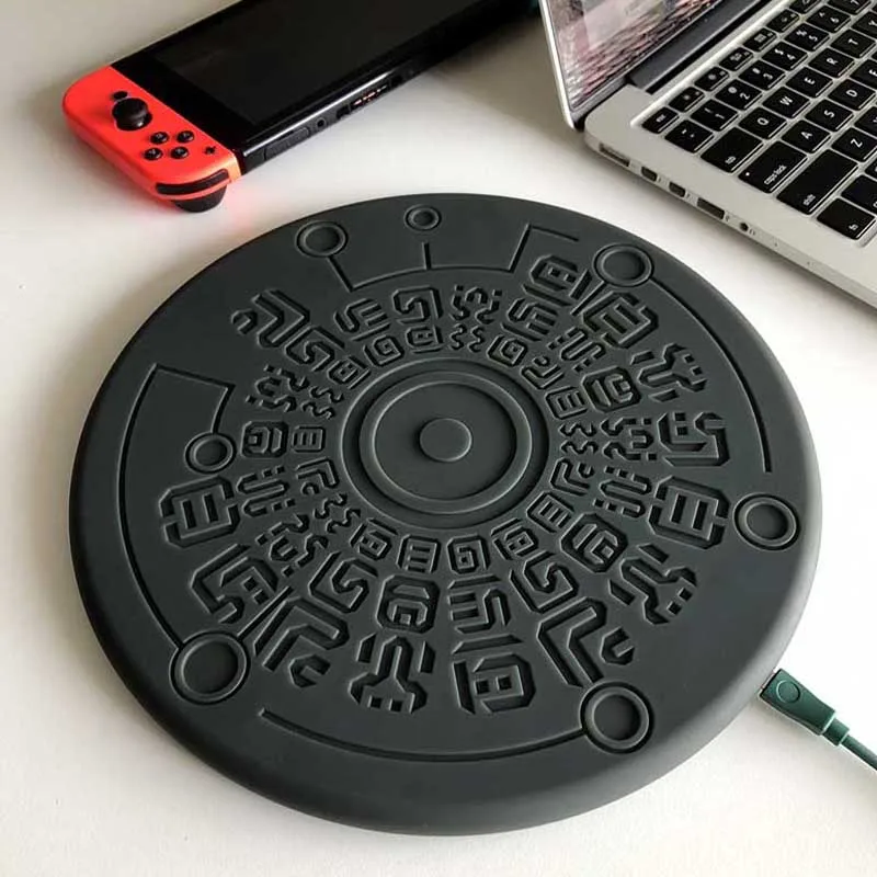 

Temple elements Wireless Charger Sheikah Slate Phone Charger Magic Circle Charger 10W Fast Charging by SINGULAB