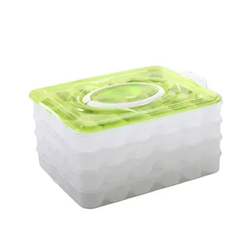 Refrigerator Fresh-keeping Dumpling Storage Box Four Layers Portable Stackable Dumpling Container Holder Organizer
Refrigerator Fresh-keeping Dumpling Storage Box Four Layers Portable Stackable Dumpling Container Holder Organizer