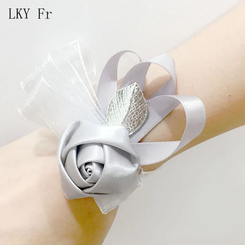 LKY Fr Wedding Wrist Corsage Bracelet Bridal Flower Georgette Groomsman Groom Boutonniere Buttonhole Wedding Bracelets for Women
LKY Fr Wedding Wrist Corsage Bracelet Bridal Flower Georgette Groomsman Groom Boutonniere Buttonhole Wedding Bracelets for Women