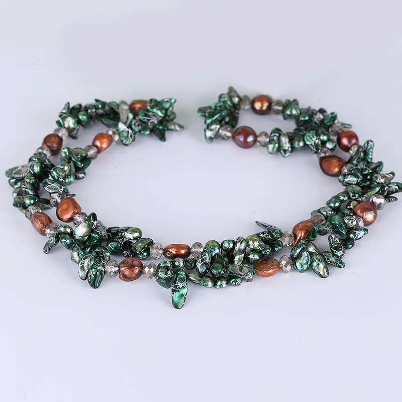 Baroque shaped pearl necklace female long section natural freshwater wild fashion atmosphere mixed color authentic sweater chain
Baroque shaped pearl necklace female long section natural freshwater wild fashion atmosphere mixed color authentic sweater chain