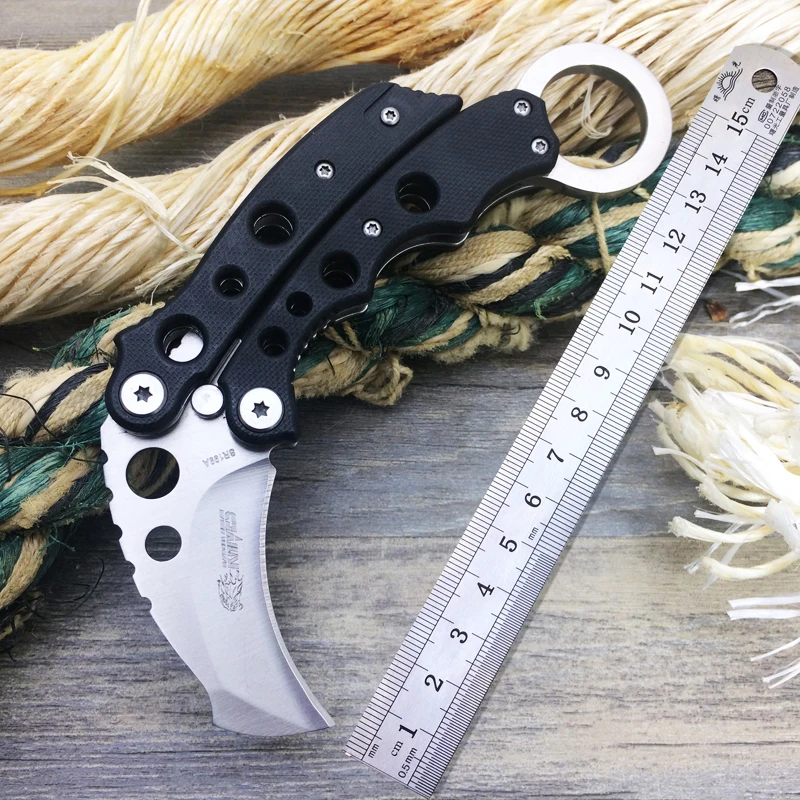 New Arrival SR199C Karambit Folding Knife,5Cr15Mov Tactical Pocket Knife,Outdoor Folding Blade ,EDC Camping Folder ToolS
New Arrival SR199C Karambit Folding Knife,5Cr15Mov Tactical Pocket Knife,Outdoor Folding Blade ,EDC Camping Folder ToolS