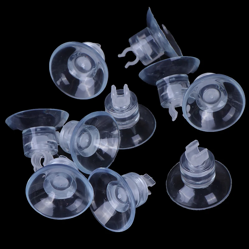 

10pcs Aquarium Sucker Suction Cup Wire Holder For 4mm Air Line Pipe Tube Used Sucker For Glass Surface Fish Supples