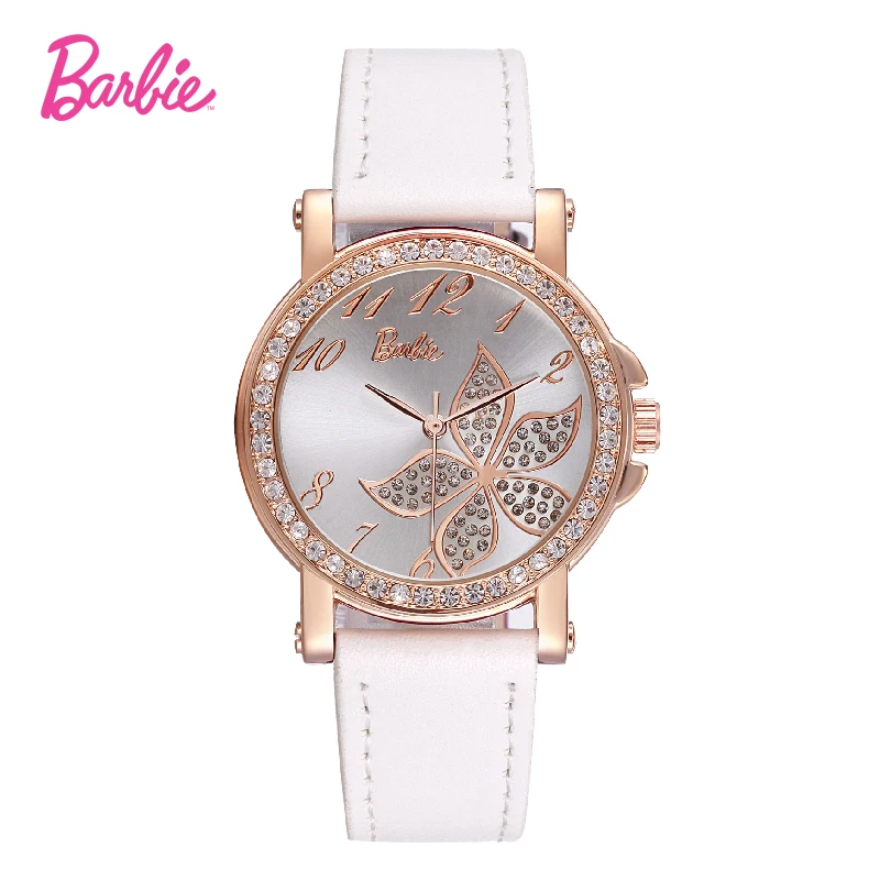 Barbie New Women Watches White Leather Strap Colorful Fashion Analog 3 Color Options Wristwatch Woman Luxury Brand Clock Watch
Barbie New Women Watches White Leather Strap Colorful Fashion Analog 3 Color Options Wristwatch Woman Luxury Brand Clock Watch