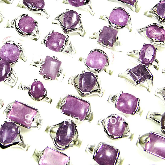 Hot Sale 10pcs Natural Amethyst Stones Fashion Silver Plated Womens Mens Rings Wholesale Jewelry Lots A-022
Hot Sale 10pcs Natural Amethyst Stones Fashion Silver Plated Womens Mens Rings Wholesale Jewelry Lots A-022