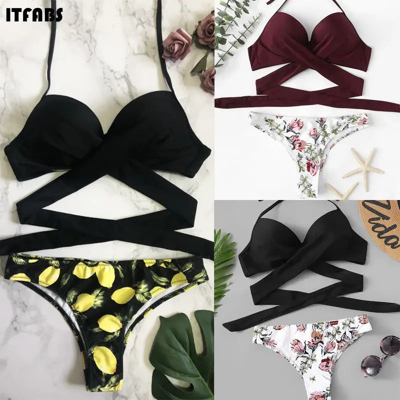 2019 Colors Cross Split Bikinis Women Female Swimwear Swimsuit Print Brief Plavky Bather Suit Straps Tankini Beach
2019 Colors Cross Split Bikinis Women Female Swimwear Swimsuit Print Brief Plavky Bather Suit Straps Tankini Beach
