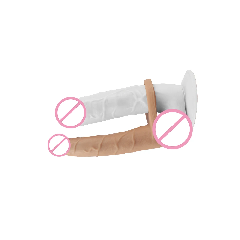 lovetoy Huge Dildo Penis Ring Flesh TPE Strap on Double Penetration Long Anal toy Dildos Sex Products Adult toy Sex toy for men 3 lovetoy Huge Dildo Penis Ring Flesh TPE Strap on Double Penetration Long Anal toy Dildos Sex Products Adult toy Sex toy for men 3
