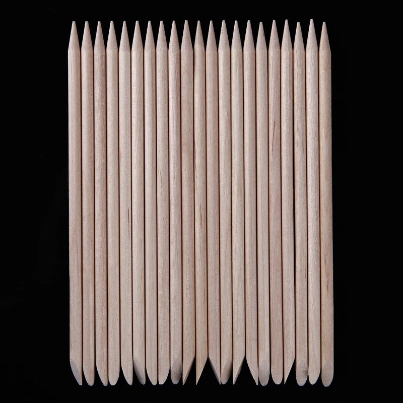 20Pcs 11.5*0.4cm Nail Art Double End Wood Sticks Gel Polish Tip Angled Heads Cuticle Pusher Remover Finger Toe Beauty Care Tool
20Pcs 11.5*0.4cm Nail Art Double End Wood Sticks Gel Polish Tip Angled Heads Cuticle Pusher Remover Finger Toe Beauty Care Tool