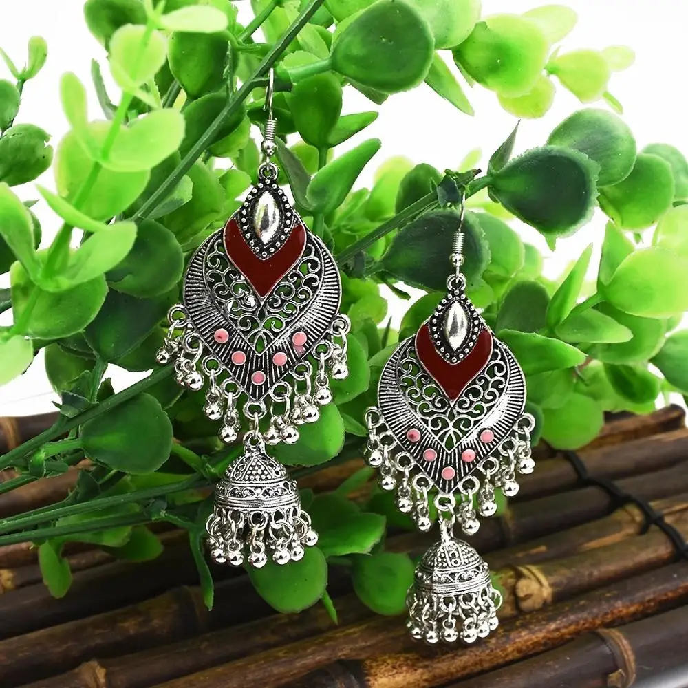 Afghan Unique Oxidized Indian Earrings Silver Jhumka Vintage Boho Tibetan Jewelry Women Hippie Turkish Gypsy Nepal Tribal
Afghan Unique Oxidized Indian Earrings Silver Jhumka Vintage Boho Tibetan Jewelry Women Hippie Turkish Gypsy Nepal Tribal