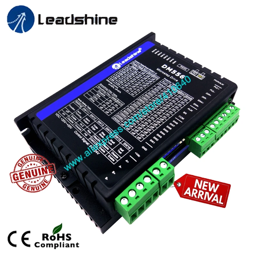 New Version! Genuine Leadshine DM556 2 Phase Digital Stepper Drive with Max 50 VDC Input Same Price But STRONGER FUNCTION
New Version! Genuine Leadshine DM556 2 Phase Digital Stepper Drive with Max 50 VDC Input Same Price But STRONGER FUNCTION