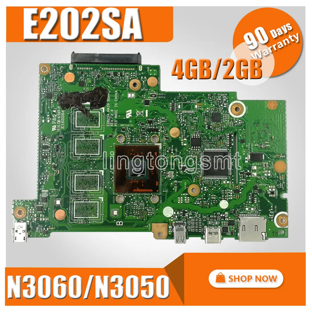 N3050/N3060-CPU 2GB/4GB-RAM E202SA mainboard For ASUS E202SA E202S laptop motherboard Tested Working
N3050/N3060-CPU 2GB/4GB-RAM E202SA mainboard For ASUS E202SA E202S laptop motherboard Tested Working